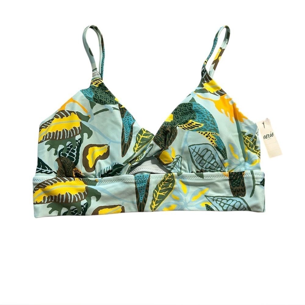 Aerie Tropical Wrap Bikini Top